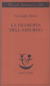 book La filosofia dell'assurdo