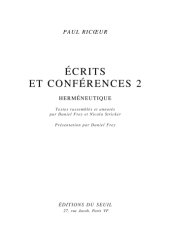 book Ecrits et conférences, 2. Herméneutique