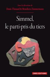 book Simmel, le parti-pris du tiers