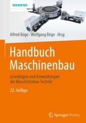 book Handbuch Maschinenbau: Grundlagen und Anwendungen der Maschinenbau-Technik ; mit 424 Tabellen