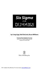 book Six Sigma für Dummies