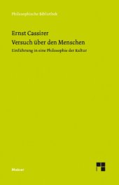 book Versuch über den Menschen Einführung in eine Philosophie der Kultur