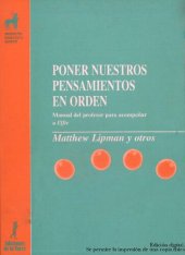 book Poner en orden nuestros pensamientos. Manual del profesor para acompañar a Elfie