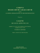 book Galeni De locis affectis I-II