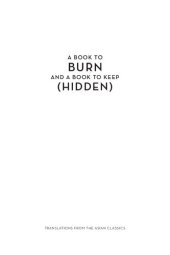 book A Book to Burn and a Book to Keep (Hidden): Selected Writings