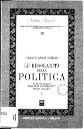 book Genesi e regolarità della politica - volumi 1 e 2