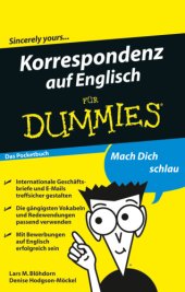 book Korrespondenz auf Englisch fur Dummies Das Pocketbuch