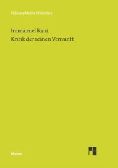 book Kritik der reinen Vernunft