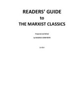 book Reader's Guide to Marxist Classics