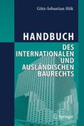 book Handbuch des internationalen und ausländischen Baurechts