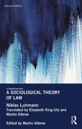 book A sociological theory of law