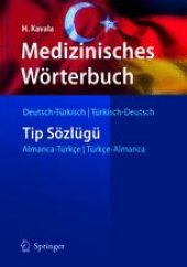 book Medizinisches Wörterbuch: Deutsch-Türkisch/Türkisch-Deutsch