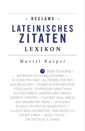 book Reclams Lateinisches Zitaten-Lexikon