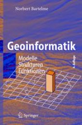 book Geoinformatik: Modelle • Strukturen • Funktionen