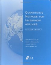 book Quantitative Methods For Investment Analysis