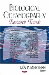 book Biological Oceanography Research Trends