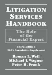 book Litigation Services Handbook: The Role of the Financial Expert 2003 Cumulative Supplement