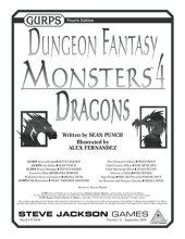 book GURPS Dungeon Fantasy Monsters 4: Dragons