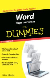 book Word Tipps und Tricks für Dummies: Das Pocketbuch