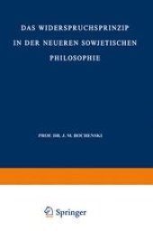 book Das Widerspruchsprinzip in der Neueren Sowjetischen Philosophie