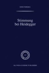 book Stimmung bei Heidegger: Das Phänomen der Stimmung im Kontext von Heideggers Existenzialanalyse des Daseins