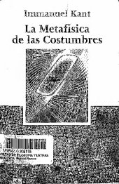 book La metafísica de las costumbres