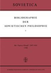 book Bibliographie der Sowjetischen Philosophie: Die ‘Voprosy Filosofii’ 1947–1956