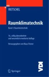 book Raumklimatechnik: Band 3: Raumheiztechnik