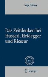 book Das Zeitdenken bei Husserl, Heidegger und Ricoeur