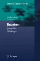 book Eigentum: Ordnungsidee, Zustand, Entwicklungen