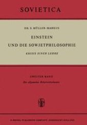 book Einstein und die Sowjetphilosophie: Krisis Einer Lehre