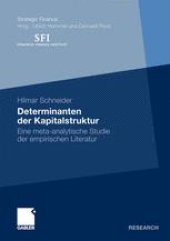 book Determinanten der Kapitalstruktur: Eine meta-analytische Studie der empirischen Literatur