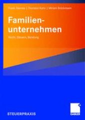 book Familienunternehmen: Recht, Steuern, Beratung