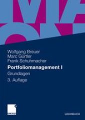 book Portfoliomanagement I: Grundlagen