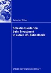 book Selektionskriterien beim Investment in aktive US-Aktienfonds