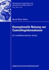 book Konzeptionelle Nutzung von Controllinginformationen: Ein modelltheoretischer Ansatz