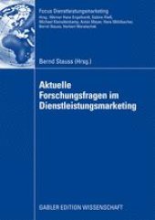 book Aktuelle Forschungsfragen im Dienstleistungsmarketing