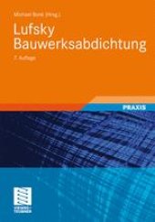 book Lufsky Bauwerksabdichtung