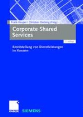 book Corporate Shared Services: Bereitstellung von Dienstleistungen im Konzern