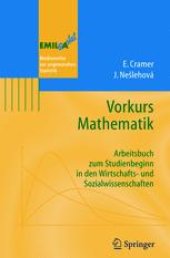 book Vorkurs Mathematik: Arbeitsbuch zum Studienbeginn in den Wirtschafts- und Sozialwissenschaften