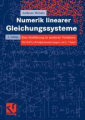 book Numerik linearer Gleichungssysteme: Eine Einführung in moderne Verfahren