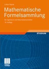 book Mathematische Formelsammlung: für Ingenieure und Naturwissenschaftler