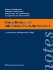 book Europäisches und öffentliches Wirtschaftsrecht I