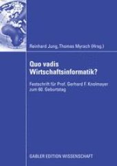 book Quo vadis Wirtschaftsinformatik?