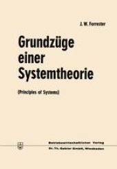 book Grundzüge einer Systemtheorie: Principles of Systems