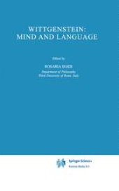 book Wittgenstein: Mind and Language