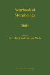 book Yearbook of Morphology 2001