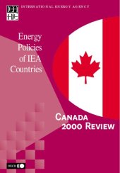 book Energy Policies Canada: 2000 Edition