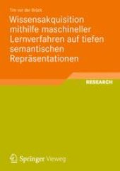 book Wissensakquisition mithilfe maschineller Lernverfahren auf tiefen semantischen Repräsentationen