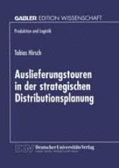 book Auslieferungstouren in der strategischen Distributionsplanung